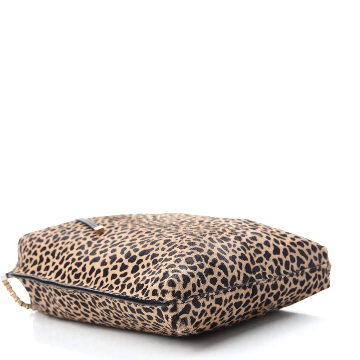 Saint Laurent Pony Effect Calfskin Giraffe Print Small Suzanne Hobo Natural 5 of 9