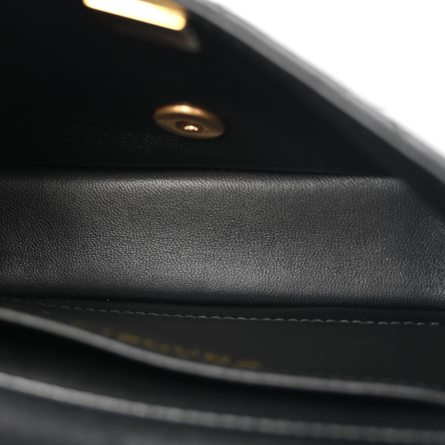 Shiny Lambskin Quilted Pearl Twist Mini Square Flap Black