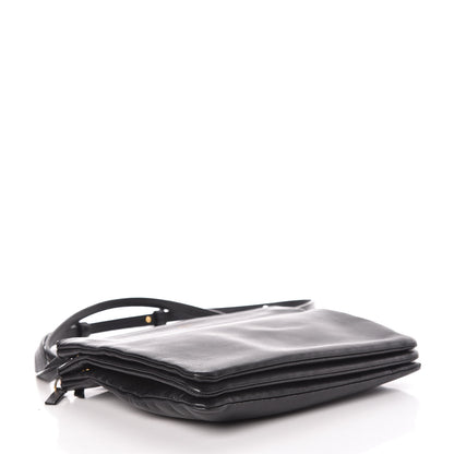 Celine Lambskin Large Trio Crossbody Bag Black 4 of 10