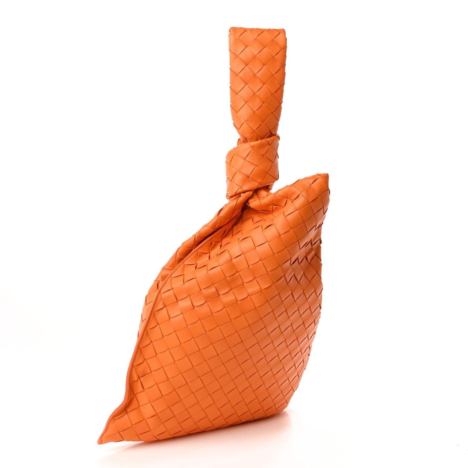 Bottega Veneta Nappa Intrecciato BV Twist Orange 2 of 9