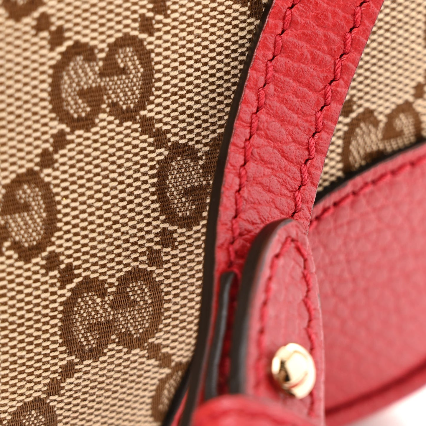 Monogram Mini Bree Messenger Bag Red