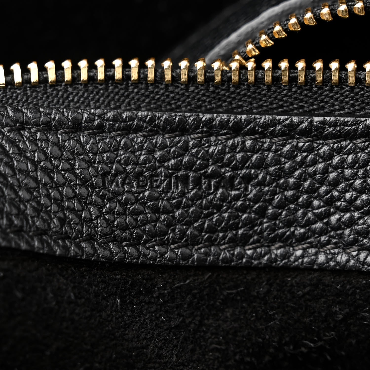 Celine Soft Grained Calfskin Medium Belt Cabas Phantom Black 7 of 15