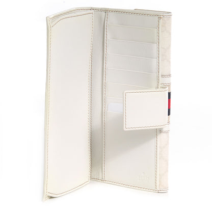 Gucci GG Plus Web Bach Continental Wallet White 6 of 8