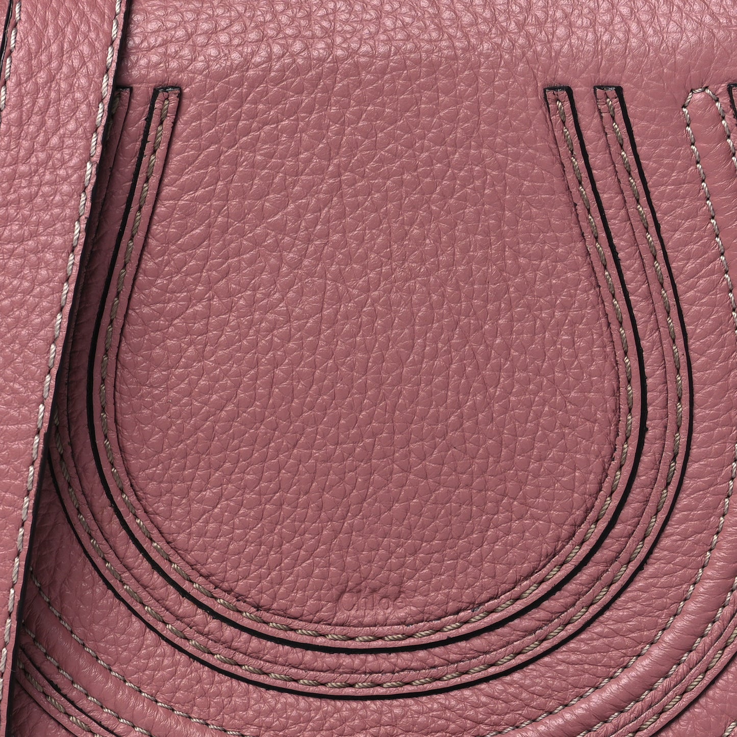 Calfskin Mini Marcie Round Crossbody Bag Rusty Pink