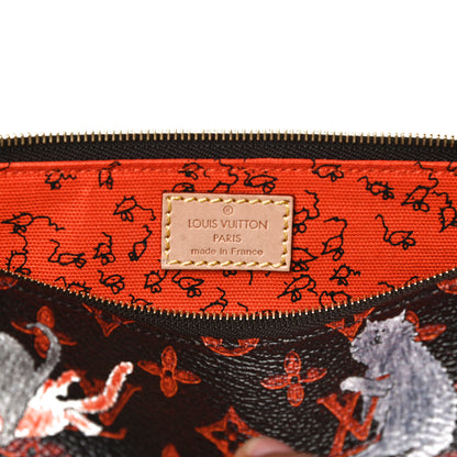 Louis Vuitton Catogram Elizabeth Pouch Orange Marron 6 of 9