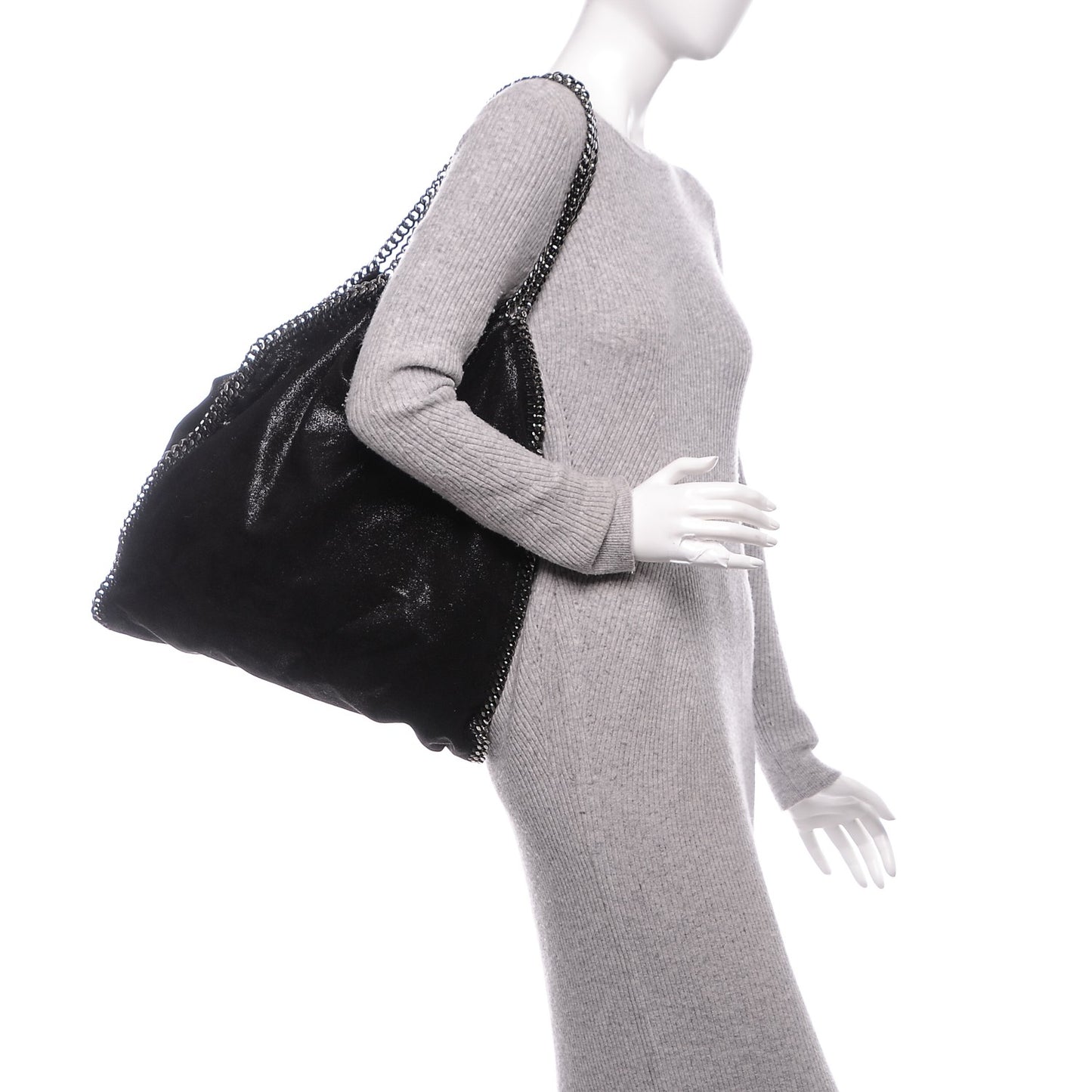 Shaggy Deer Big Falabella Tote Black