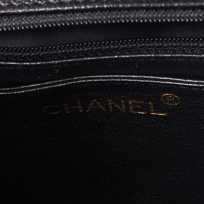 Chanel Caviar Quilted Jumbo Kelly Flap Black 8 of 9