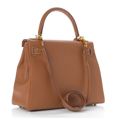 Hermes Togo Kelly Retourne 28 Gold 3 of 10