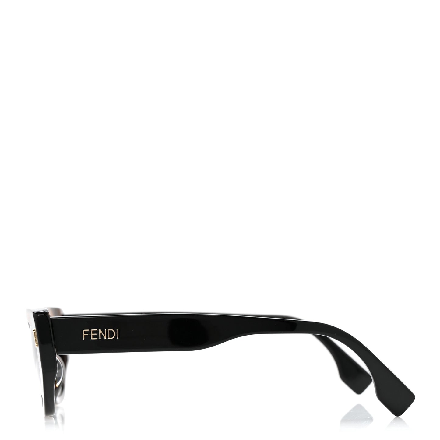 Acetate Fendi Bold Sunglasses FE40018I Havana Black