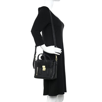 3.1 Phillip Lim Textured Calfskin Mini Pashli Satchel Black 2 of 9
