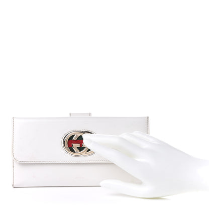 Gucci Patent Britt Continental Wallet White 2 of 8
