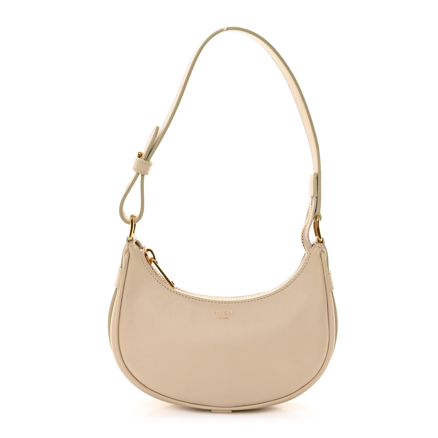 Smooth Calfskin Mini Ava Shoulder Bag Ivory