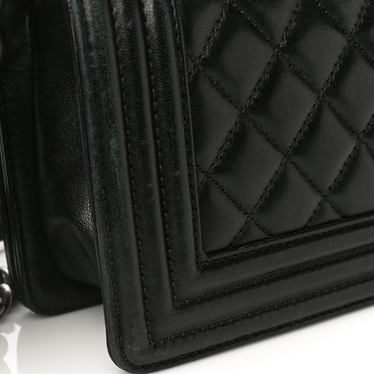 Chanel Lambskin Quilted Small Boy Flap Black 25 of 25