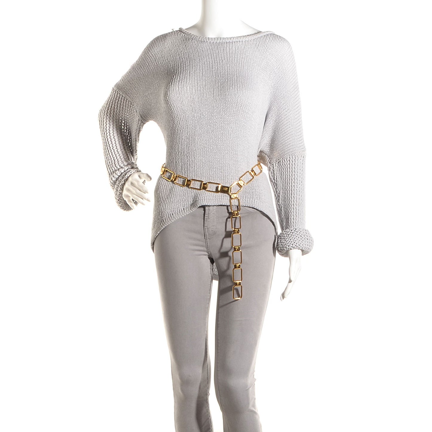 CC Square Chain Belt Gold