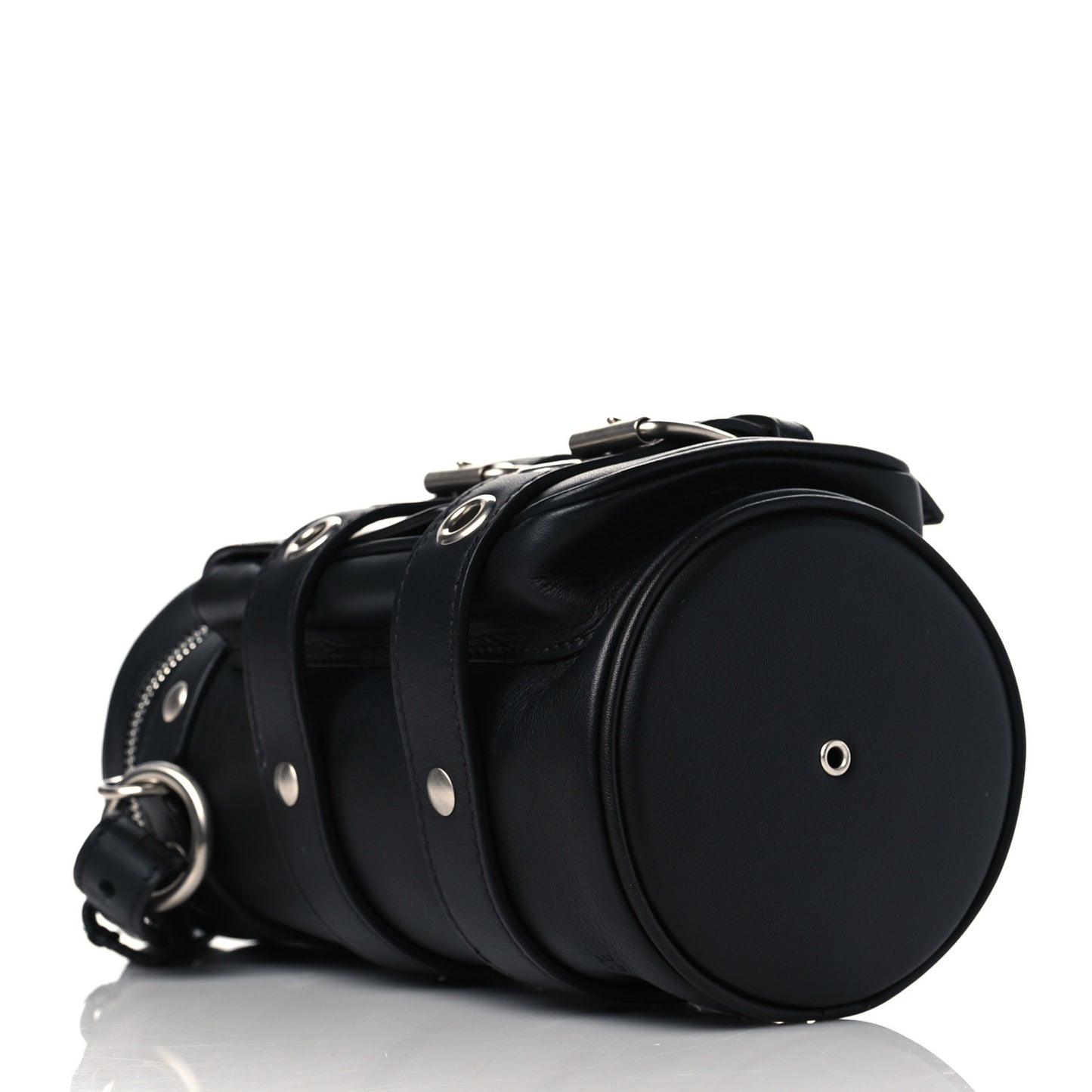 Calfskin Mini Biker Bag Black