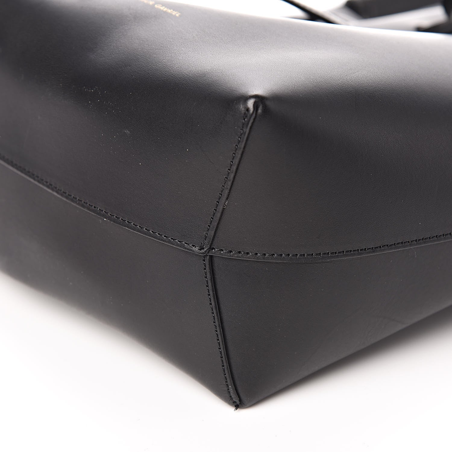 Mansur Gavriel Calfskin Mini Bucket Bag Black Flamma 9 of 9
