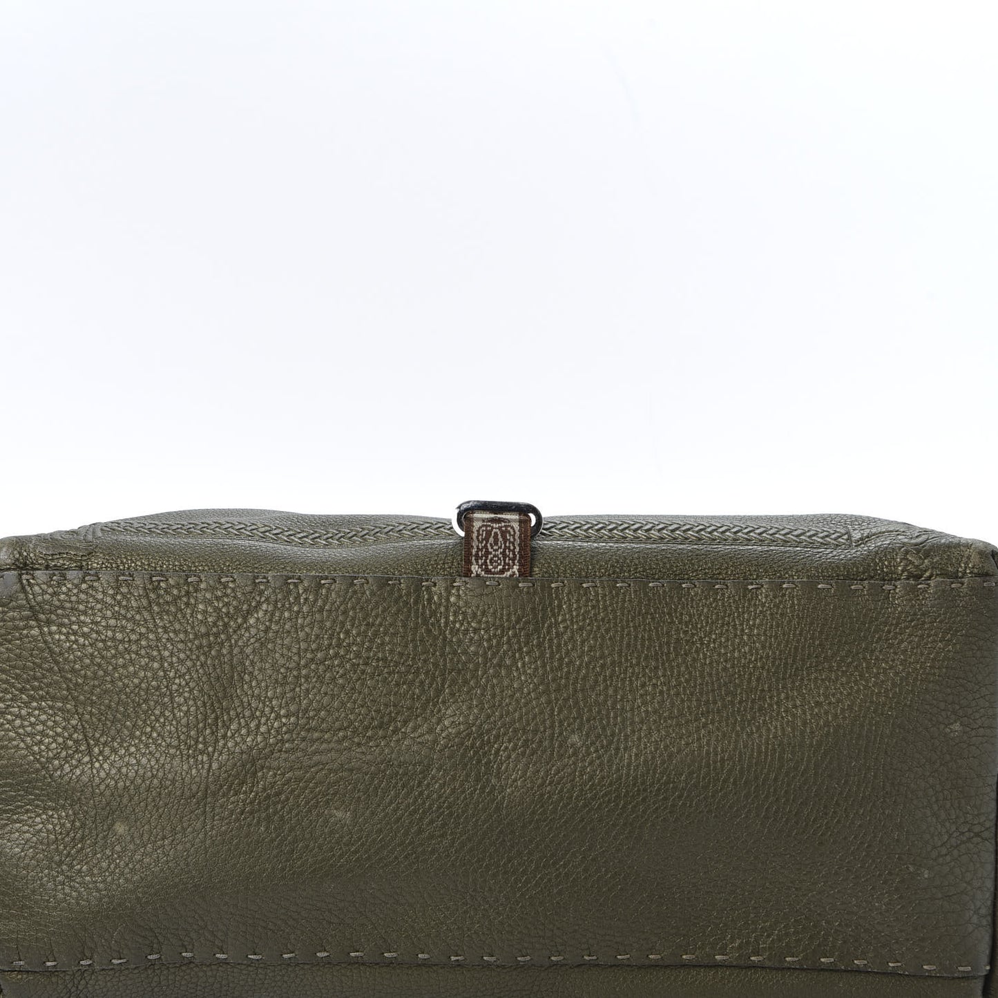 Calfskin Romano Selleria Large Villa Borghese Tote Green
