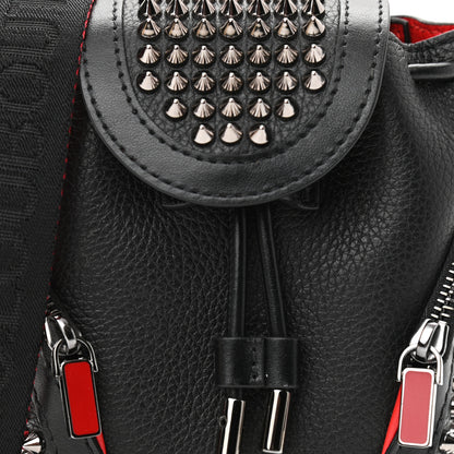 Christian Louboutin Calfskin Spiked Mini Explorafunk Keyring Bag Black 7 of 10
