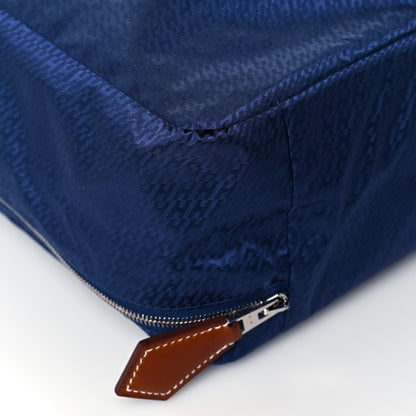 Hermes Technical Silk H en Bias Travelsilk Cube MM Bleu Saphir Fauve 11 of 13