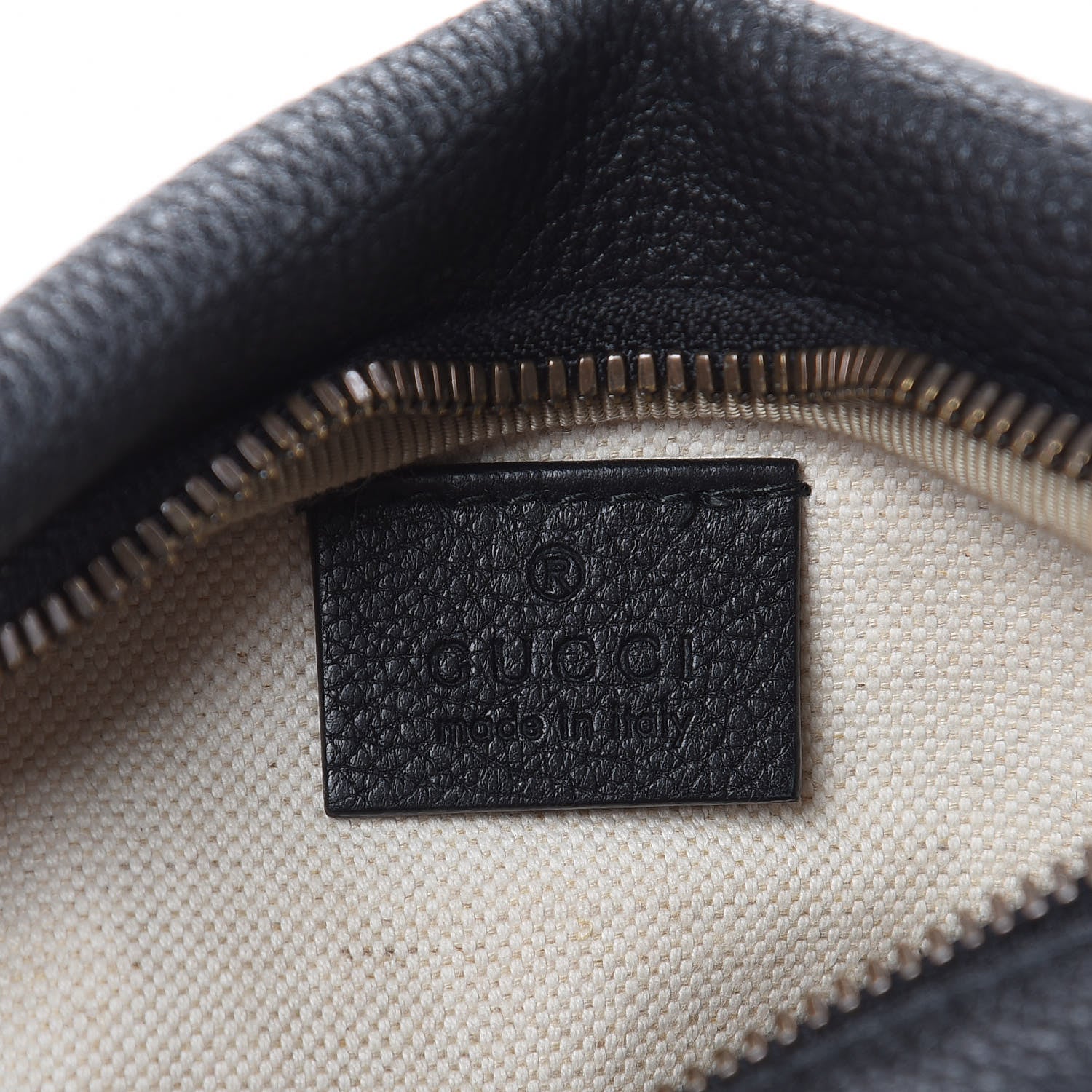 Gucci Grained Calfskin Small Logo Belt Bag Black 6 of 10
