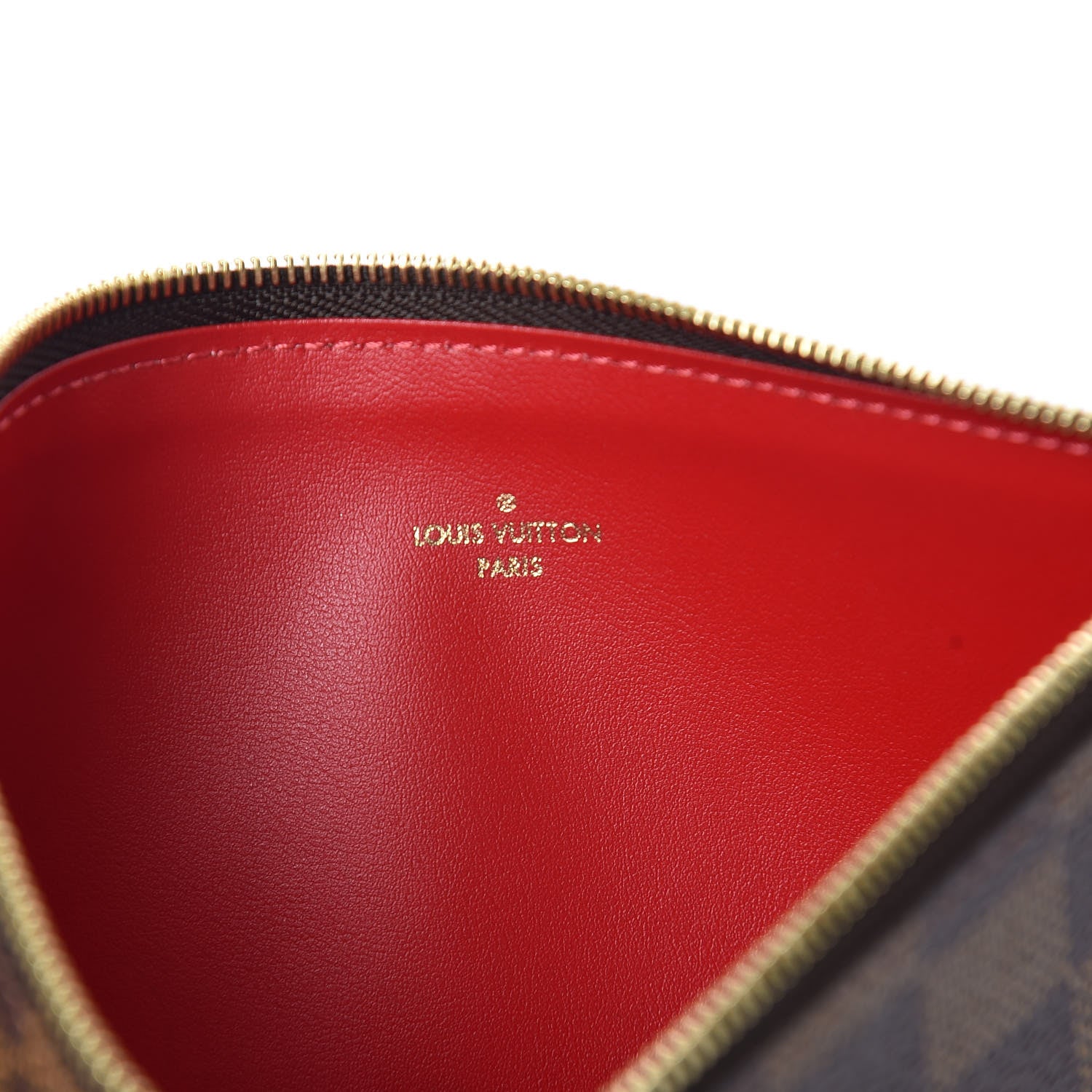 Louis Vuitton Damier Ebene Felicie Chain Wallet Zippered Insert 6 of 6
