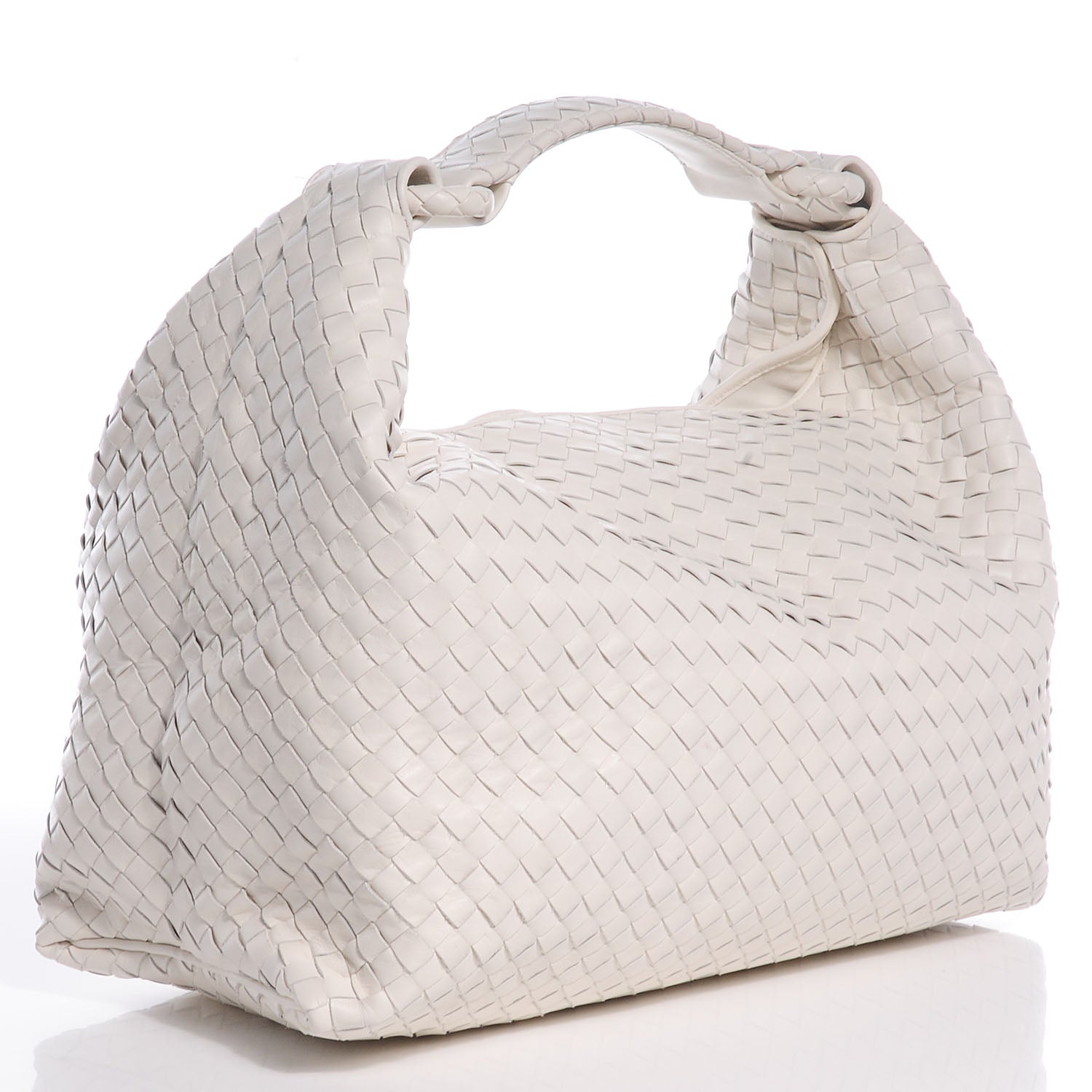 Bottega Veneta Light Calf Intrecciato Sloane Hobo Gainsboro 3 of 9