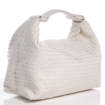 Bottega Veneta Light Calf Intrecciato Sloane Hobo Gainsboro 3 of 9