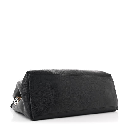 Gucci Pebbled Calfskin Medium Soho Chain Shoulder Bag Black 4 of 10