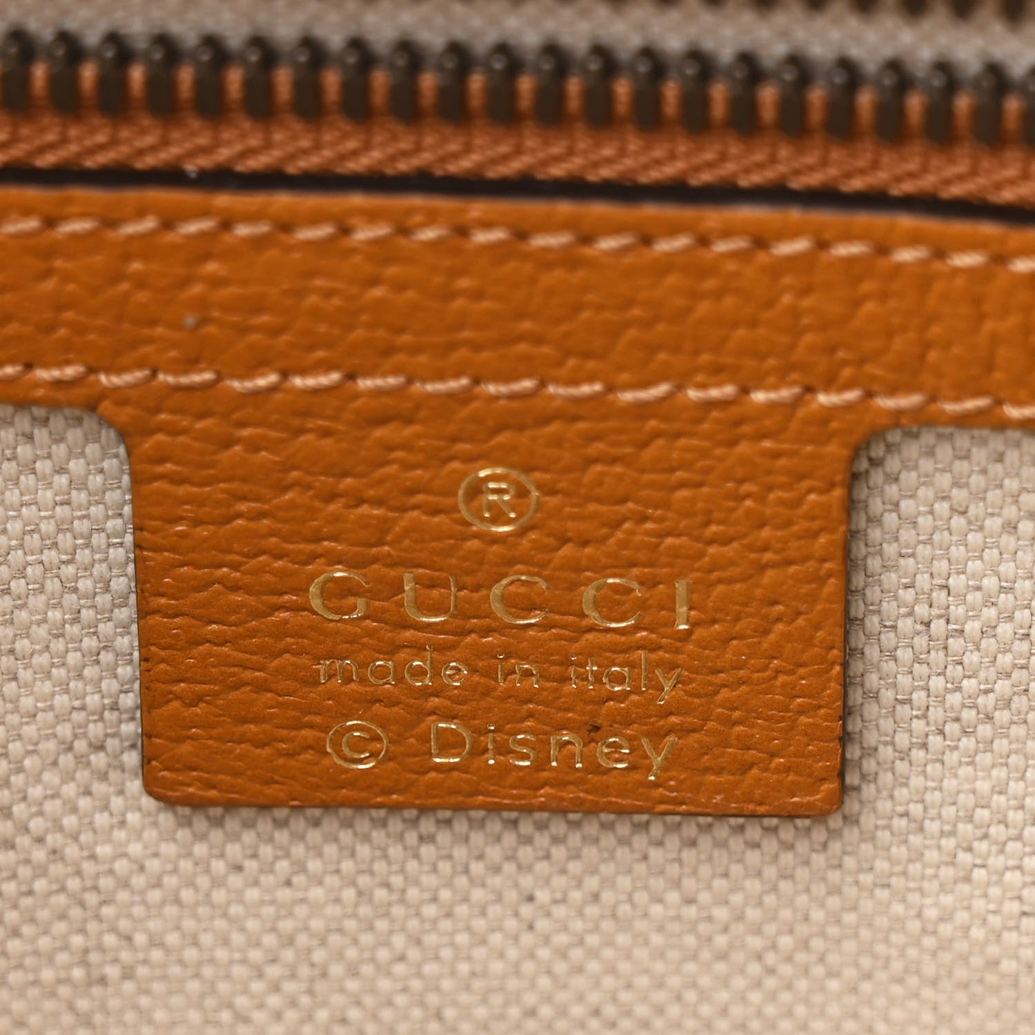 Gucci X DISNEY Mini Vintage GG Supreme Monogram Mickey Mouse Small Belt Bag 90 36 Beige Vintage Sun Oil 6 of 10
