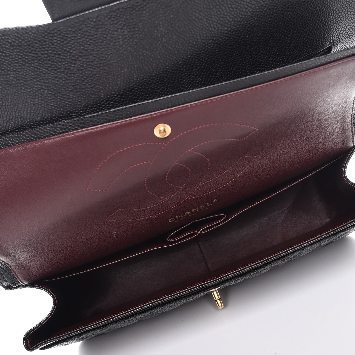 Chanel Caviar Quilted Jumbo Double Flap Black 5 of 10