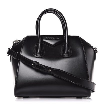 Givenchy Shiny Lord Calfskin Mini Antigona Black 1 of 8