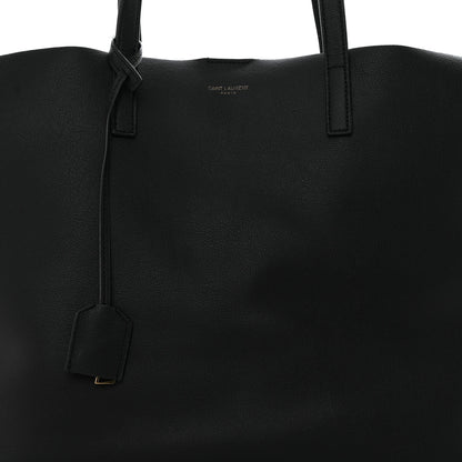 Saint Laurent Calfskin Large Shopping Tote Black 10 of 12
