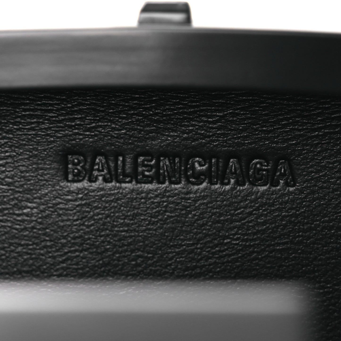 Recycled Plastic Calfskin Embossed Mini Lunch Box Case with Strap Black