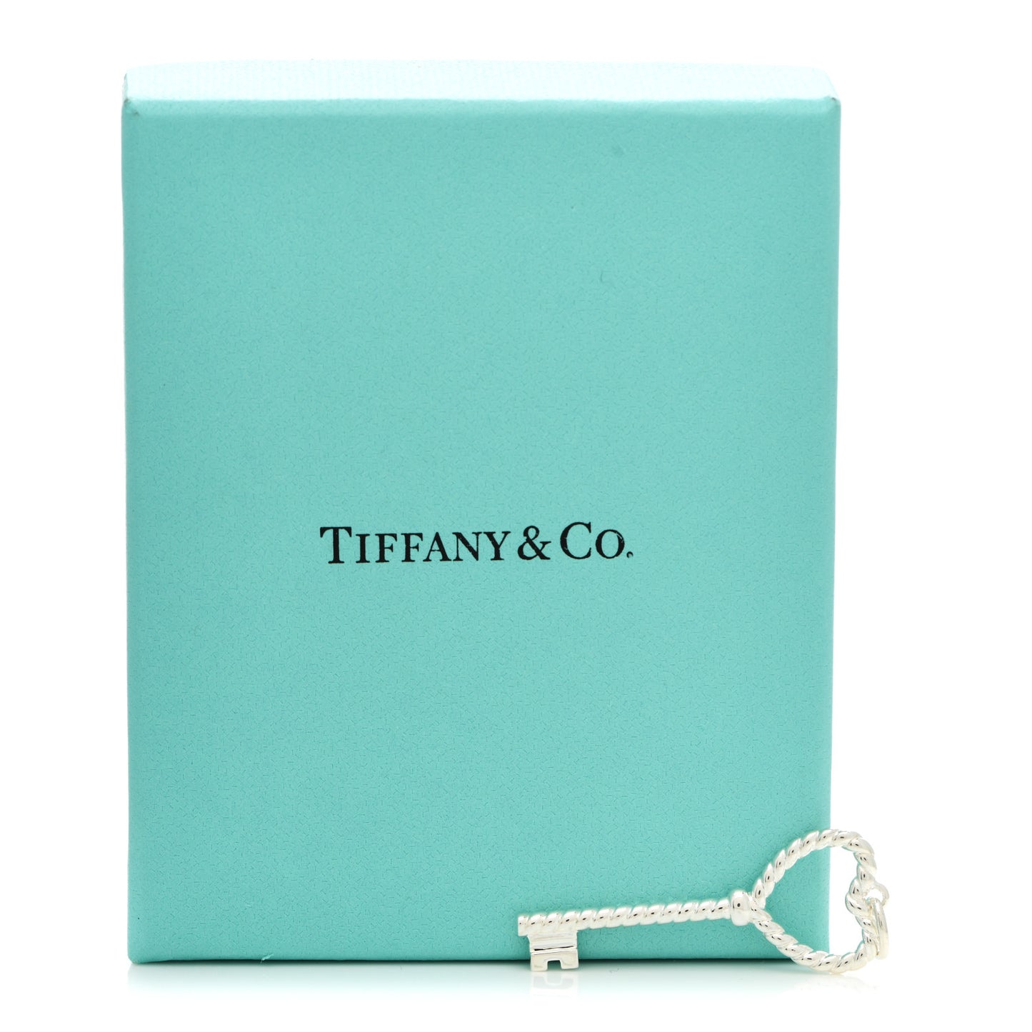 Sterling Silver Twist Heart Key Pendant