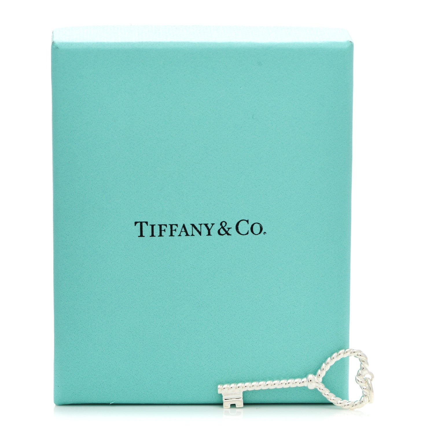 Tiffany Sterling Silver Twist Heart Key Pendant 4 of 4