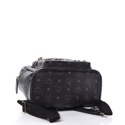 MCM Visetos Studded Small Stark M Backpack Black 4 of 9