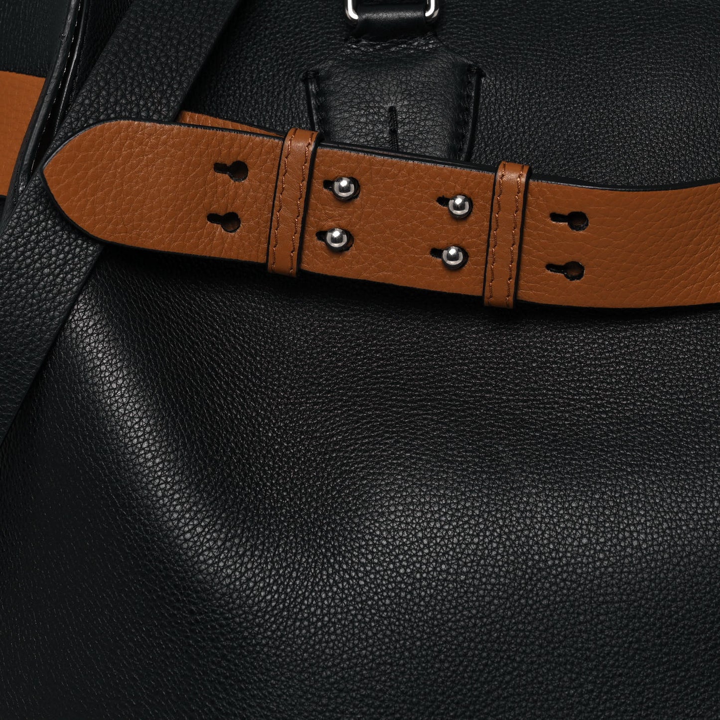 Marais Calfskin Large Belt Bag Black