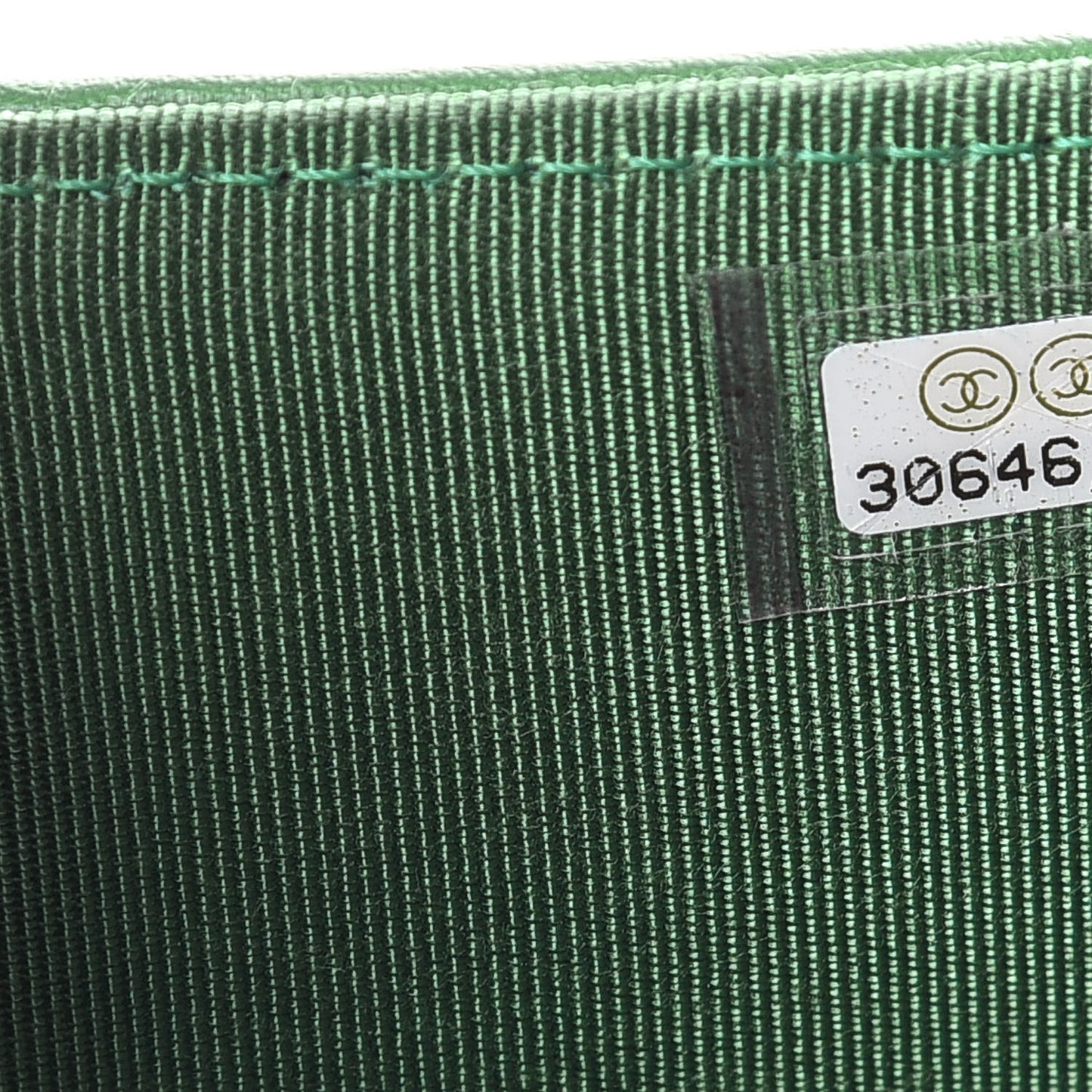 Metallic Caviar Quilted Medium Flap Wallet Green