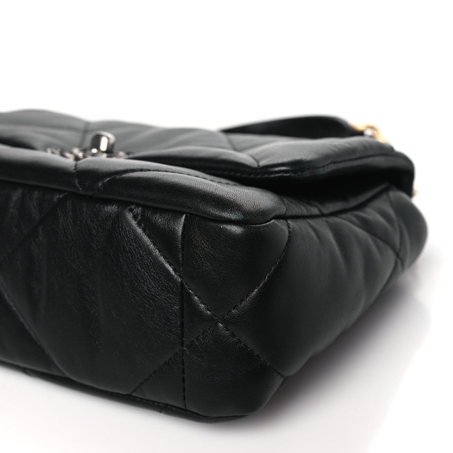 Chanel Lambskin Quilted Medium Chanel 19 Flap Black 10 of 11