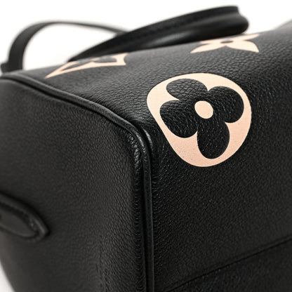 Louis Vuitton Empreinte Monogram Giant Speedy Bandouliere 25 Black Beige 10 of 11