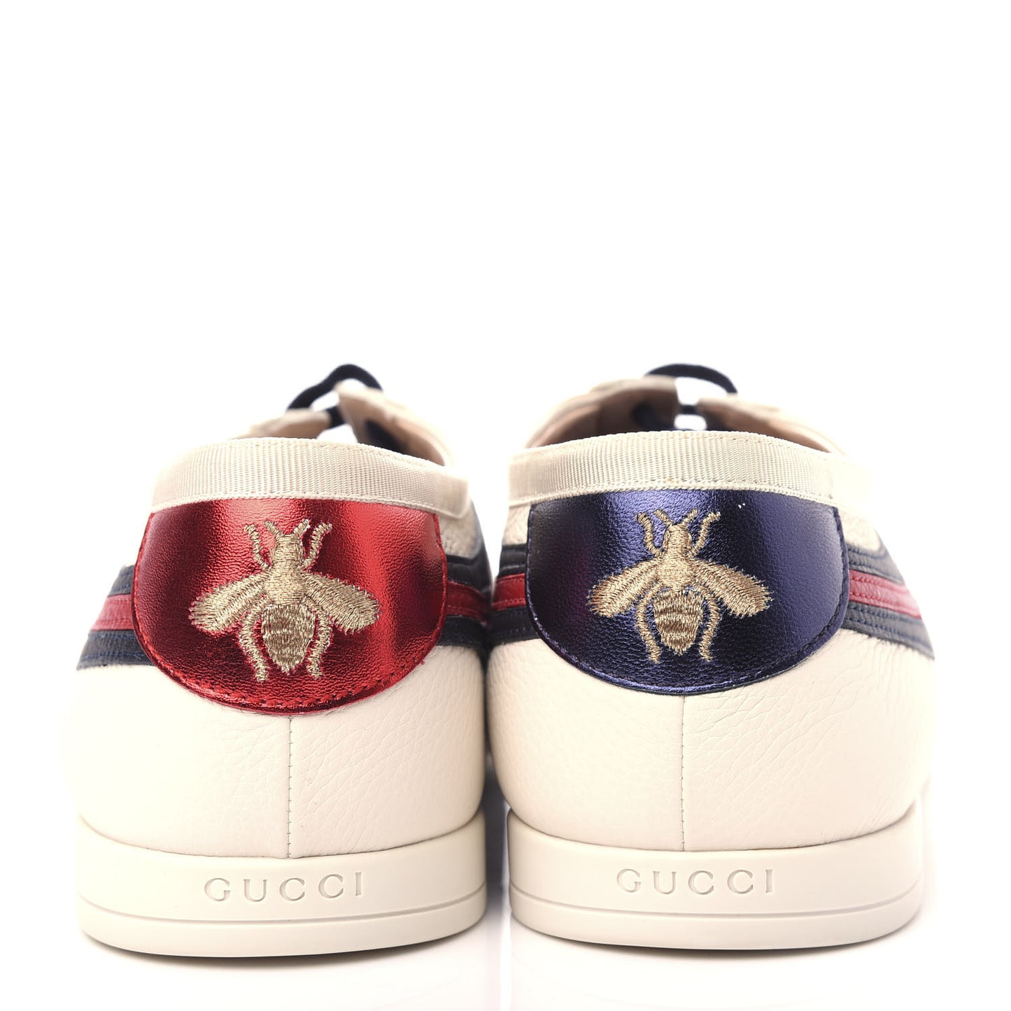 Calfskin Mens Web Falacer Sneakers 10.5 White Blue