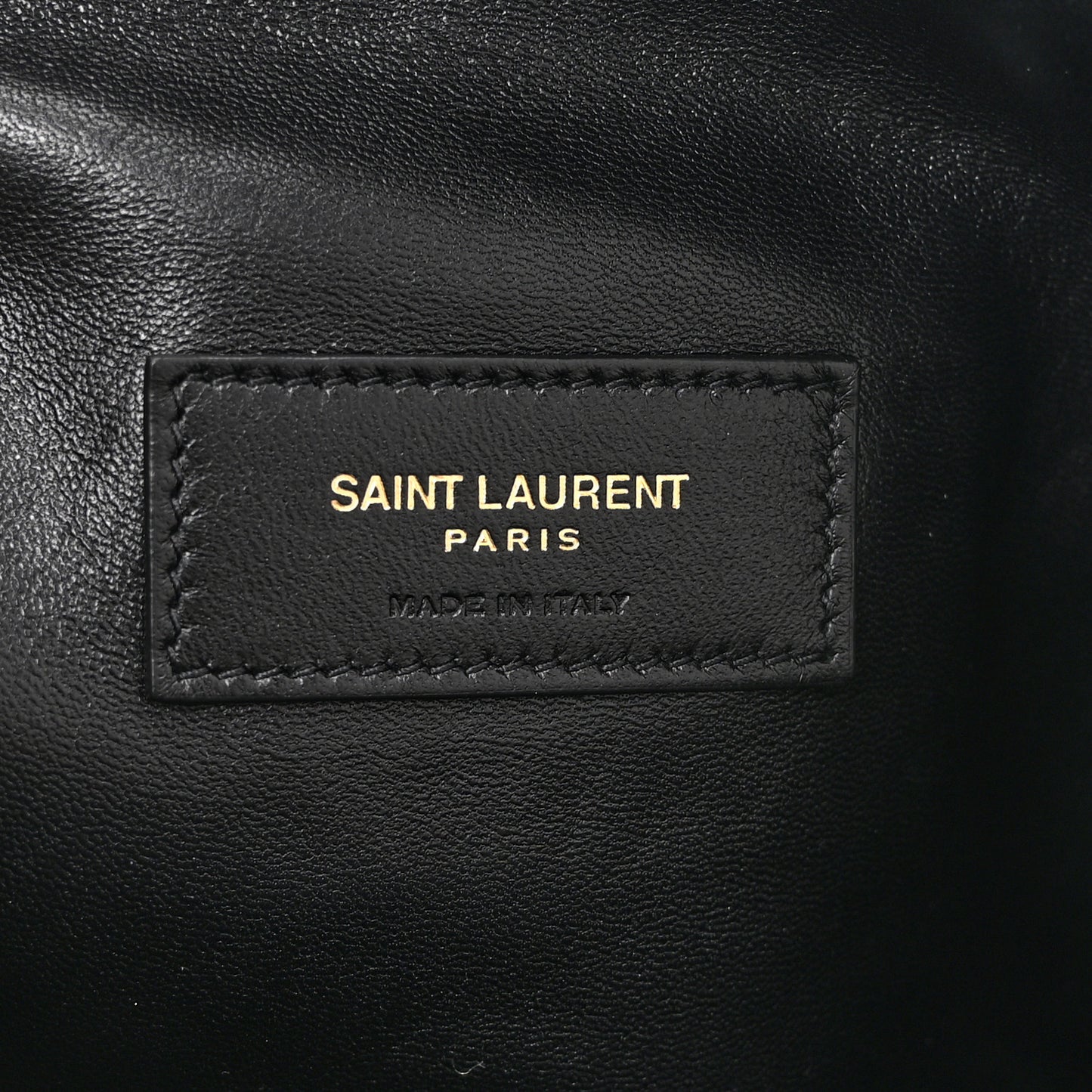 Lambskin Quilted Gaby Zipped Pouch Black