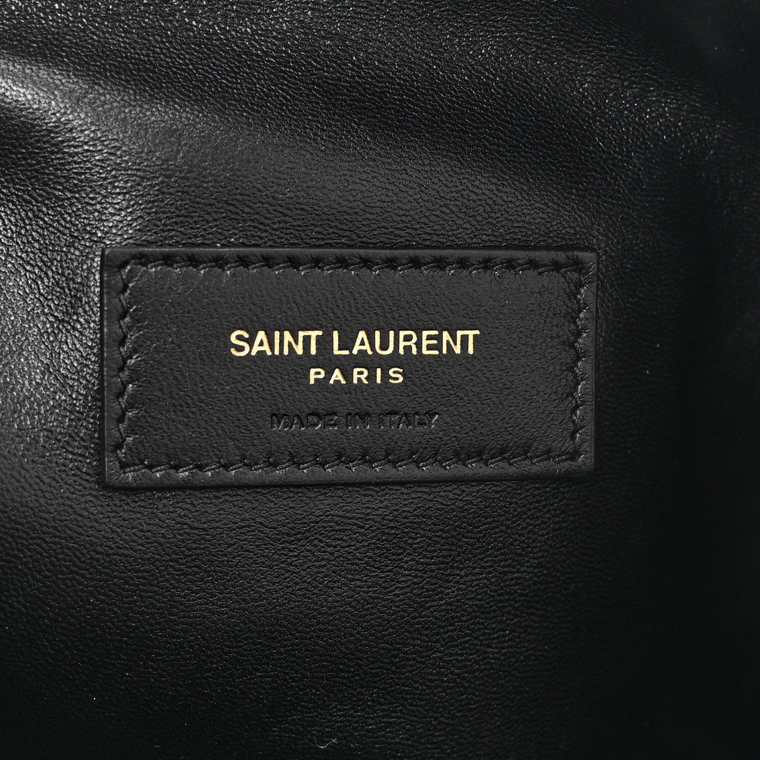 Saint Laurent Lambskin Quilted Gaby Zipped Pouch Black 6 of 9