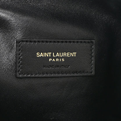 Saint Laurent Lambskin Quilted Gaby Zipped Pouch Black 6 of 9