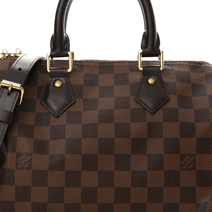 Louis Vuitton Damier Ebene Speedy Bandouliere 25 8 of 10