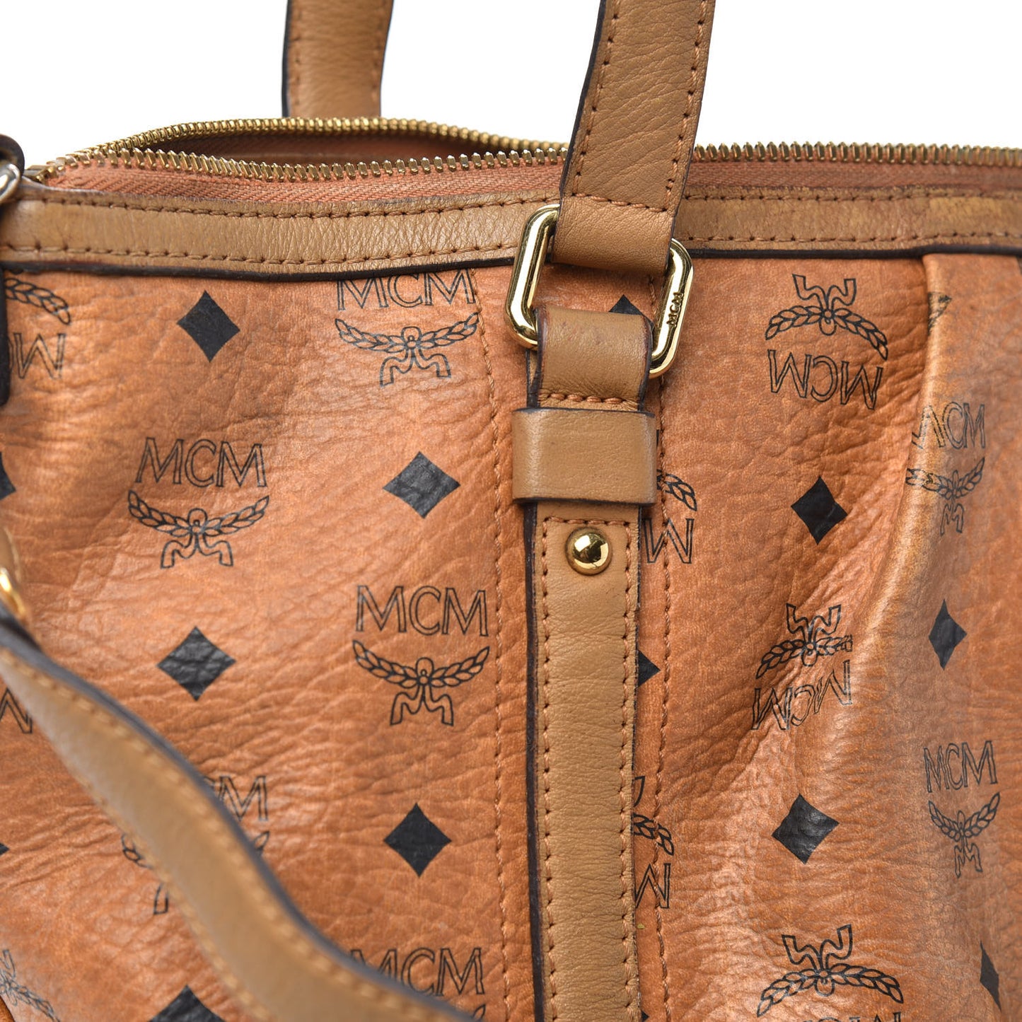 Visetos Medium Essentials Shopper Tote Cognac