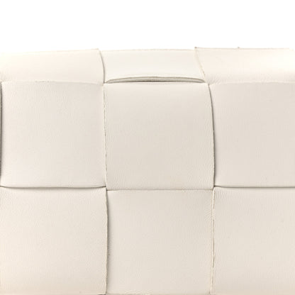 Bottega Veneta Lambskin Maxi Intrecciato Small Brick Cassette Bag White 8 of 10