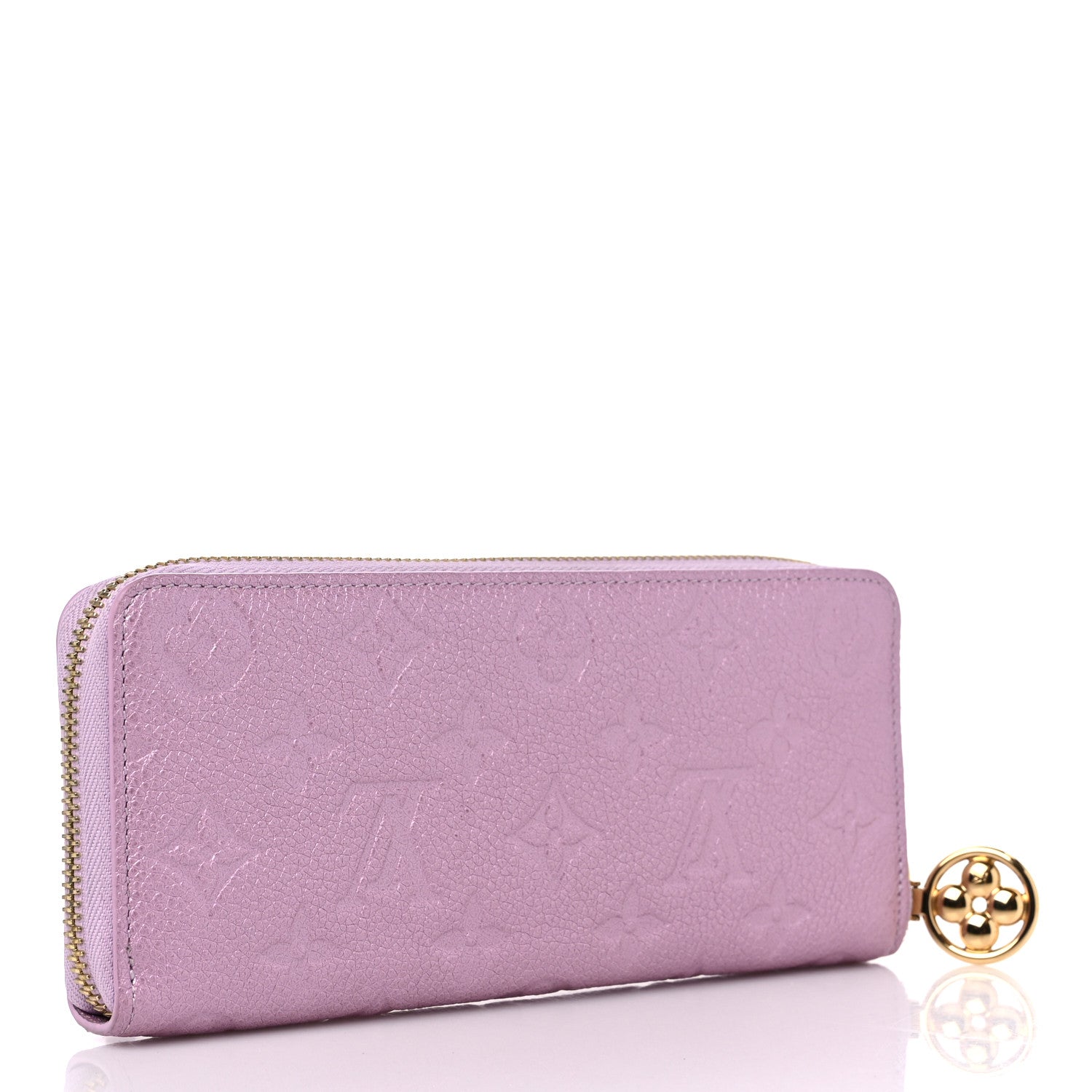 Louis Vuitton Metallic Empreinte Clemence Wallet Pearly Lilac 3 of 10
