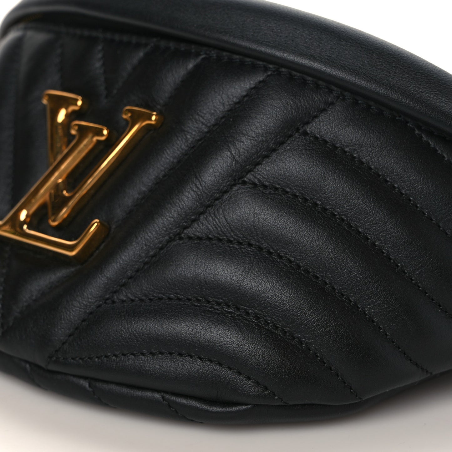 Calfskin Quilted New Wave Bumbag Black