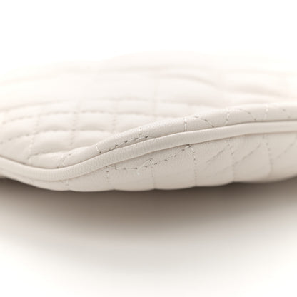 Versace Calfskin Quilted La Medusa Chain Flat Shoulder Bag White 8 of 10